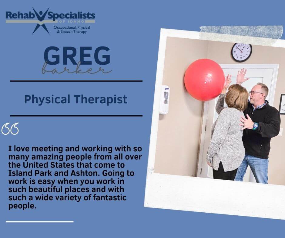 Employee Spotlight GB (1) Greg Barker, Physical Therapist