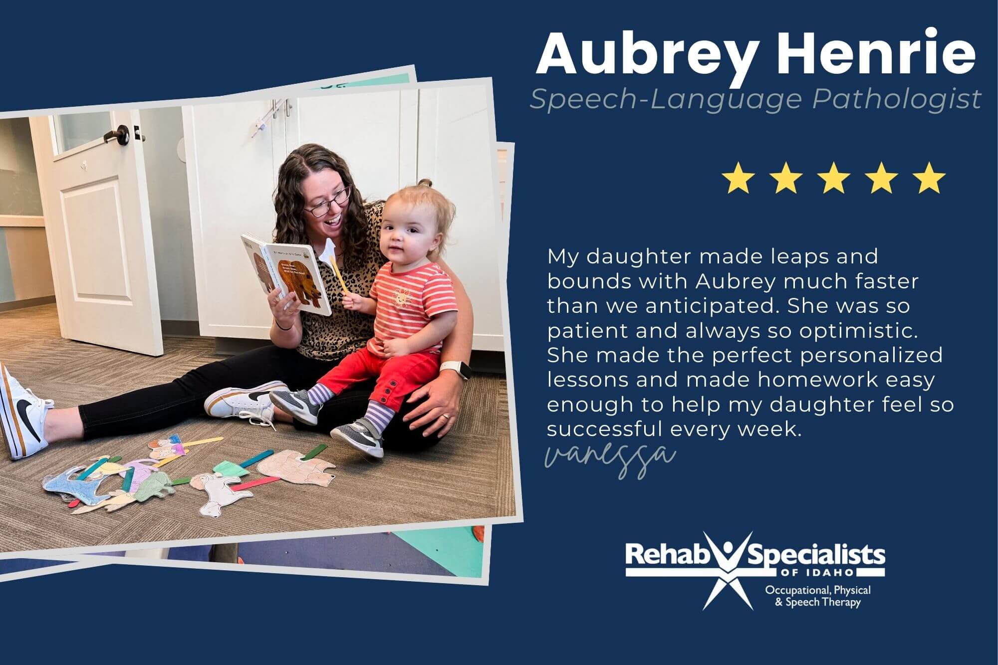 Meet the Team Aubrey 2025 (1) Aubrey Henrie, Speech-Language Pathologist